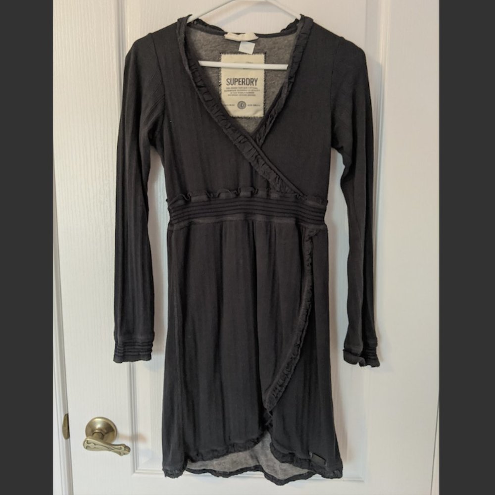 Long Sleeved Ribbed Dress